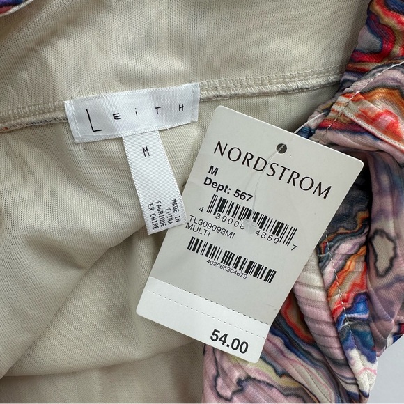 Leith Abalone Multicolor Ribbed Textured Midi Pencil Skirt size Medium NWT - Picture 8 of 10